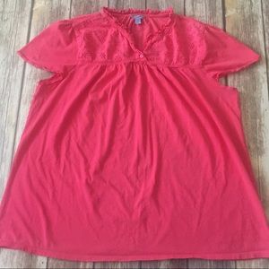 Woman’s IZOD pink Top Size 1X Perfect for Spring